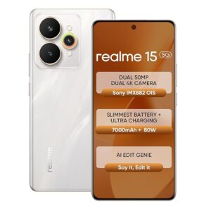 REALME SMART PHONE 8/256GB FLOWING SILVER 15 G5