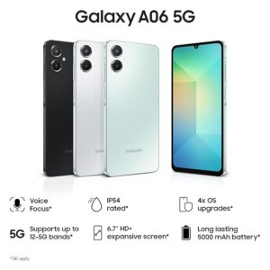 Samsung Galaxy A06 5G (4GB RAM, 128GB Storage)  | 50MP Dual Camera | 4 Gen OS Upgrades | IP54 Rating | Voice Focus