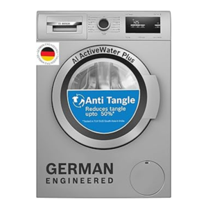 Bosch 6.5 kg 5 Star Fully-Automatic Front Loading Washing Machine (WAJ20065IN, Silver, AI active water plus, In-Built Heater)