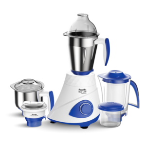 Preethi Blue Leaf Platinum 5.0 Mixer grinder | 15 Years of Trust, Now with upgraded design | 750 watt, 4 jars incl Super Extractor & Grind 'N' Store jar | Lifelong Free Service