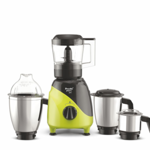 Preethi Peppy Pro Mixer Grinder for Kitchen| 750 Watts Mixie,4 Jars| 5 Yr Motor Warranty & Lifelong free service|Green/Black (MG 247)
