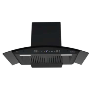 PUREFLAME CURVED CHIMNEY 90 CM 1400 M3/H TONIC 90